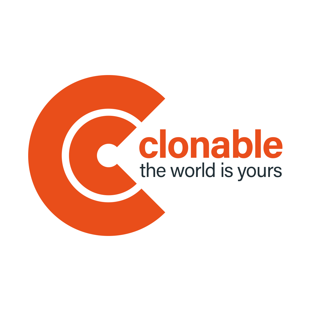 Clonable logotips ar saukli gaišā fonā